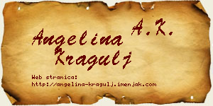 Angelina Kragulj vizit kartica